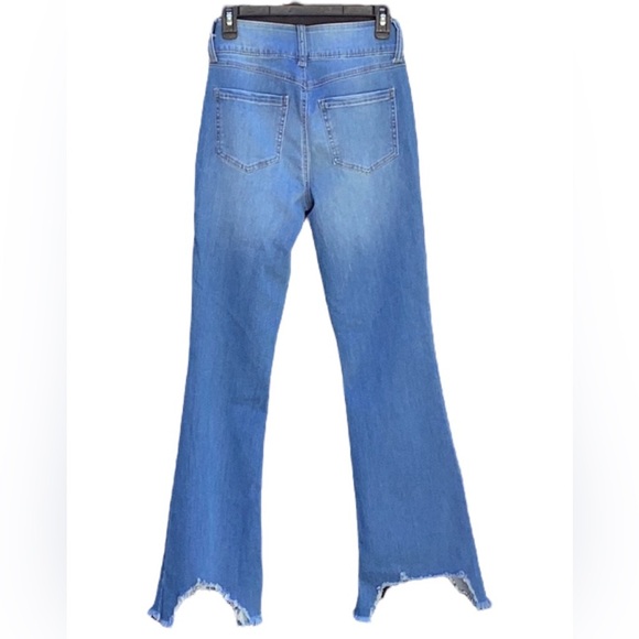 REWASH NWT HIGH RISE FIT & FLARE TAGS DENIM JEANS PANTS ULTRA STRETCH HIGH RISE - Picture 2 of 10